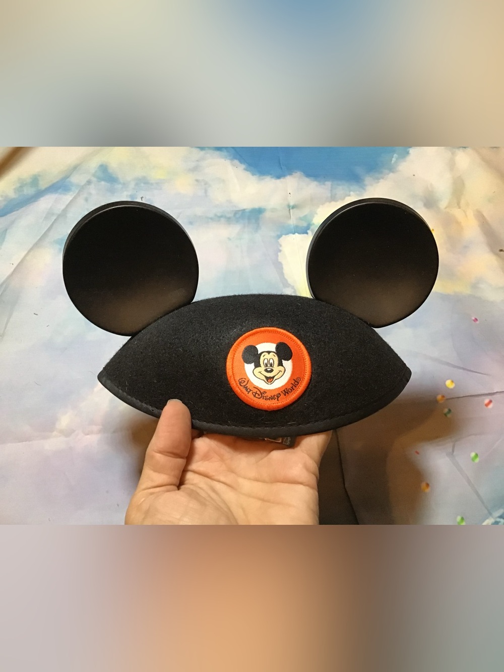 Disney parks Mickey Mouse ear hat first haircut infant
